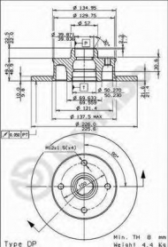 Тормозной диск BRECO BS 7369