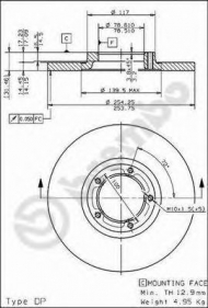 Тормозной диск BRECO BS 7370