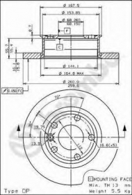 Тормозной диск BRECO BS 7427