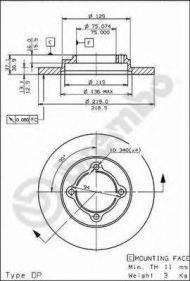 Тормозной диск BRECO BS 7461