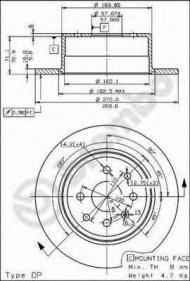 Тормозной диск BRECO BS 7470
