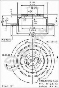 Тормозной диск BRECO BS 7519