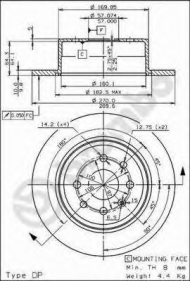 Тормозной диск BRECO BS 7540