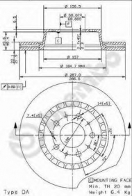 Тормозной диск BRECO BS 7942