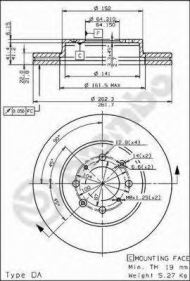 Тормозной диск BRECO BS 8031