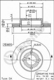 Тормозной диск BRECO BS 8111