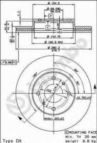 Тормозной диск BRECO BS 8117