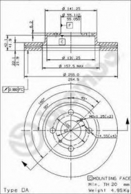 Тормозной диск BRECO BS 8125