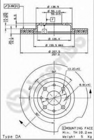 Тормозной диск BRECO BS 8142
