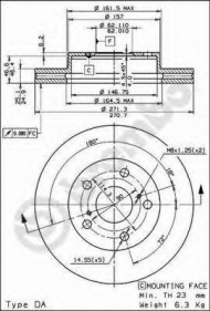 Тормозной диск BRECO BS 8168