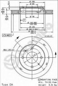 Тормозной диск BRECO BS 8275