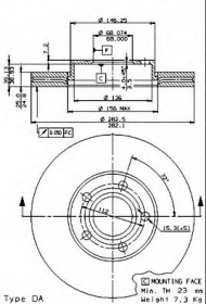 Тормозной диск BRECO BS 8294
