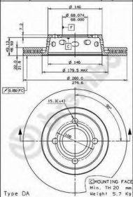 Тормозной диск BRECO BS 8363