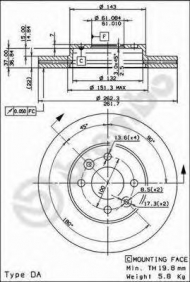 Тормозной диск BRECO BS 8374