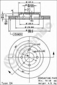 Тормозной диск BRECO BS 8409