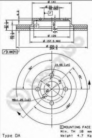 Тормозной диск BRECO BS 8412