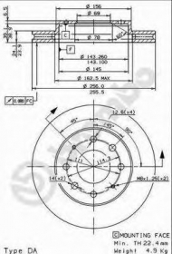Тормозной диск BRECO BS 8432