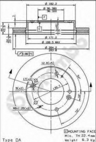 Тормозной диск BRECO BS 8435