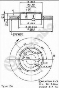 Тормозной диск BRECO BS 8450