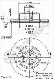 Тормозной диск BRECO BS 8488