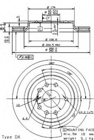 Тормозной диск BRECO BS 8513