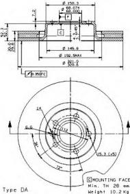 Тормозной диск BRECO BS 8549