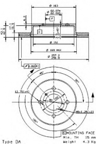 Тормозной диск BRECO BS 8558