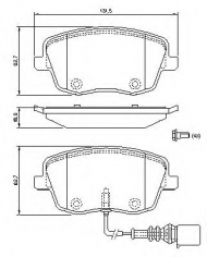 Комплект тормозных колодок MASTER-SPORT 13-0460-2978-2-SET-MS