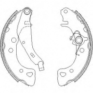 Комлект тормозных накладок WOKING Z4126.01