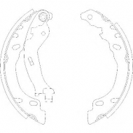 Комлект тормозных накладок WOKING Z4158.00
