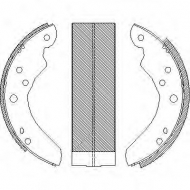 Комлект тормозных накладок WOKING Z4214.01