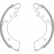 Комлект тормозных накладок WOKING Z4367.00