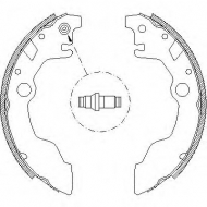 Комлект тормозных накладок WOKING Z4661.00