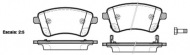 Комплект тормозных колодок WOKING P15353.02