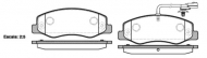 Комплект тормозных колодок WOKING P15423.01