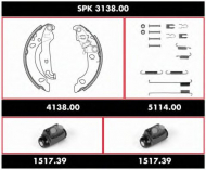 Комплект тормозов WOKING SPK 3138.00