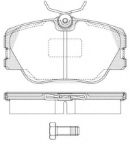 Комплект тормозных колодок WOKING P0893.00