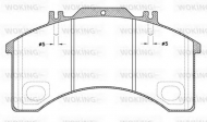 Комплект тормозных колодок WOKING JSA 5973.00