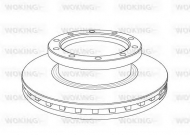 Тормозной диск WOKING NSA1061.20