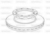 Тормозной диск WOKING NSA1062.20