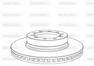 Тормозной диск WOKING NSA1071.20