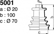 Комплект пыльника DEPA 5001