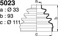 Комплект пыльника DEPA 5023