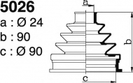 Комплект пыльника DEPA 5026