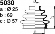 Комплект пыльника DEPA 5030