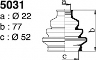 Комплект пыльника DEPA 5031