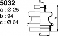Комплект пыльника DEPA 5032