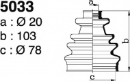Комплект пыльника DEPA 5033