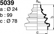 Комплект пыльника DEPA 5039
