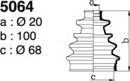 Комплект пыльника DEPA 5064